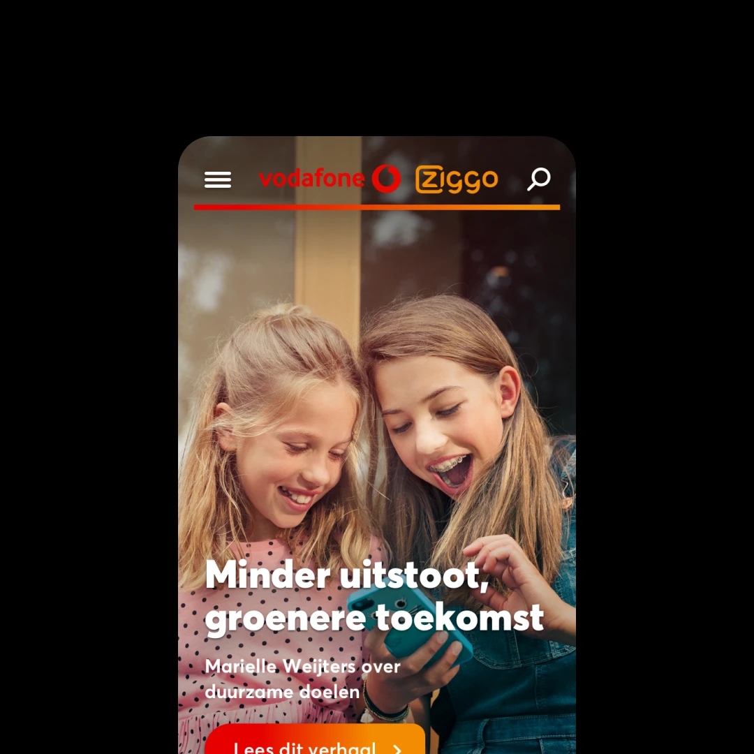 VodafoneZiggo mobile interface