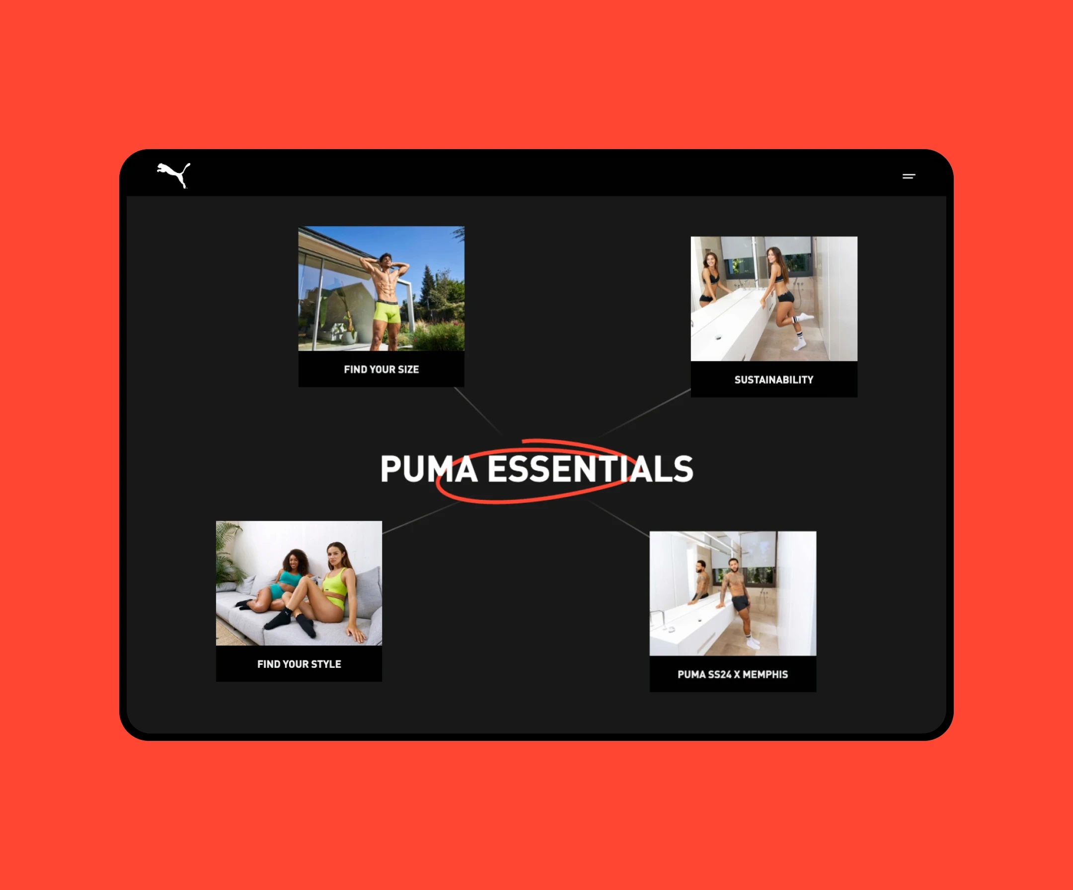Puma tablet interface