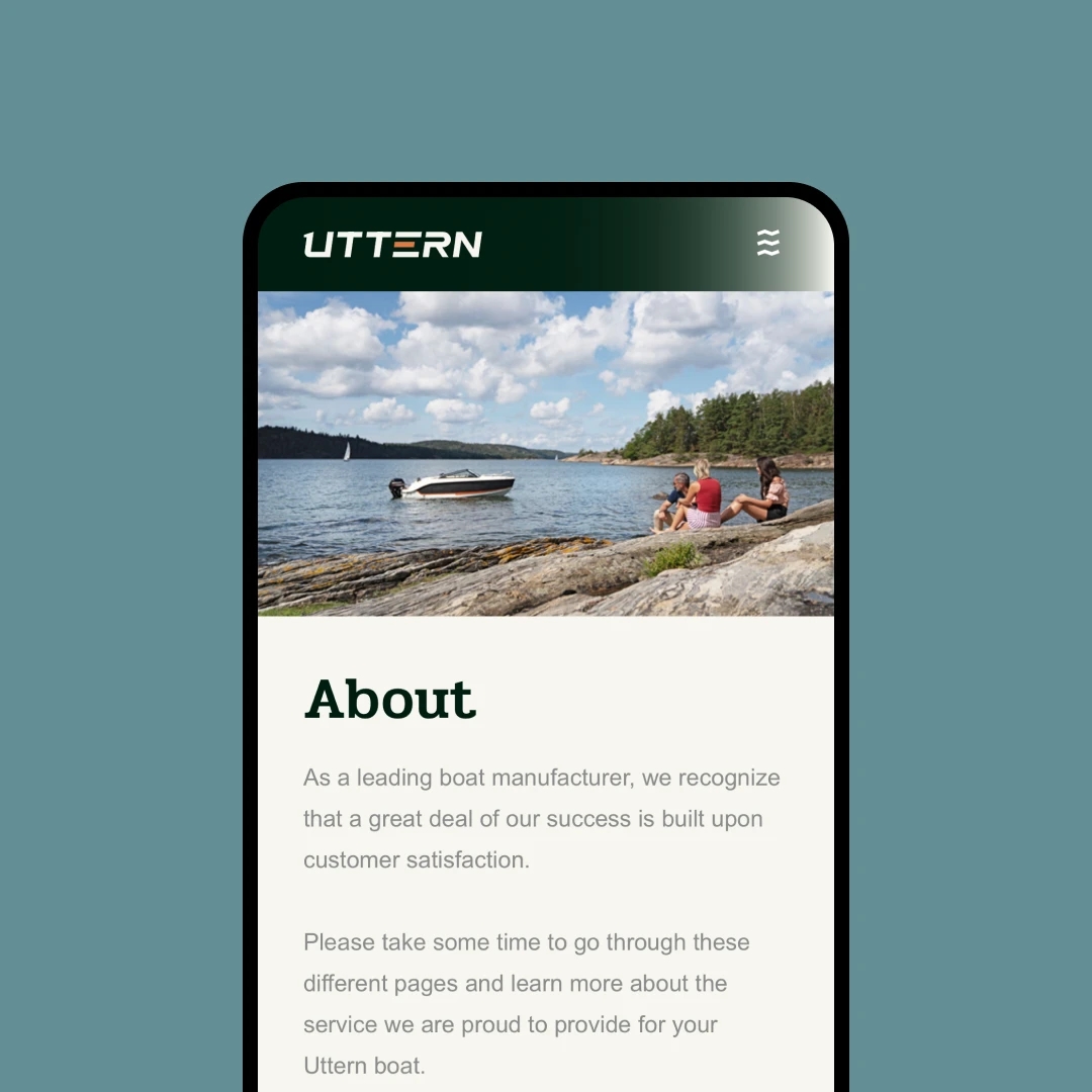 Uttern Mobile Interface