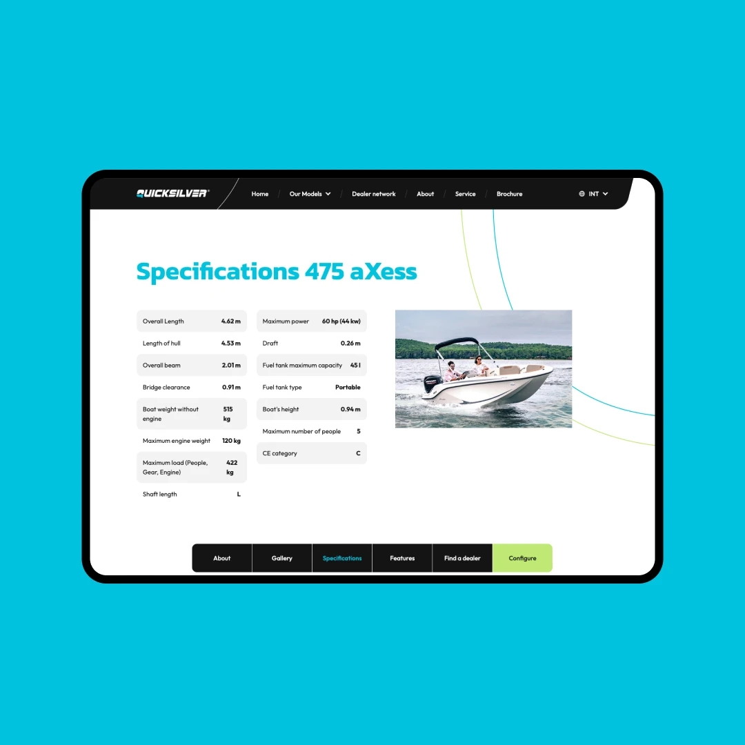 Quicksilver tablet interface