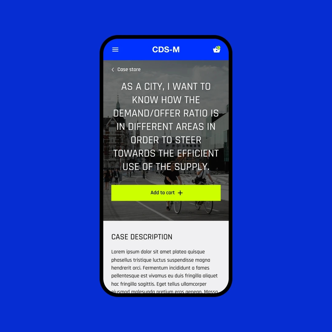 CDS-M Mobile interface
