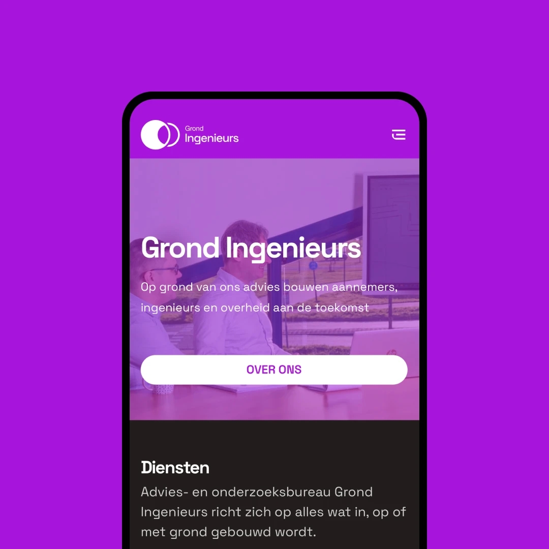 Grond Ingenieurs website