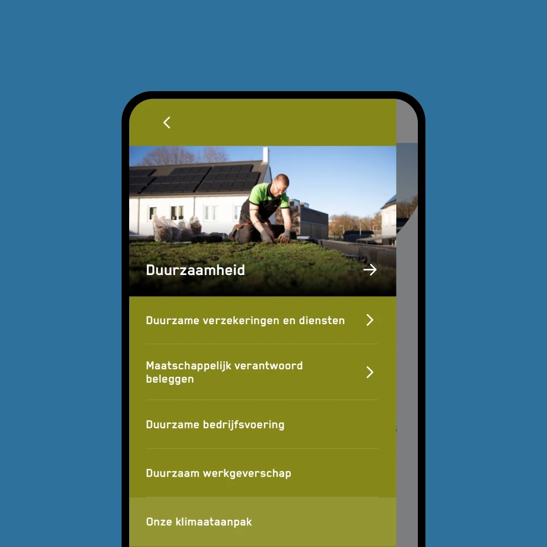 Achmea mobile interface