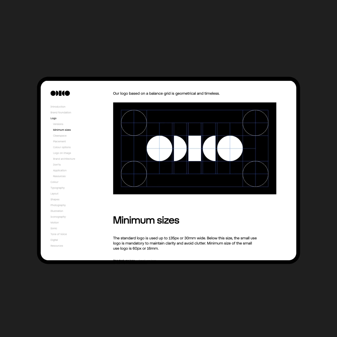 Odido tablet interface