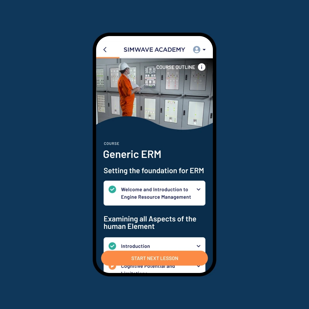 Simwave Mobile interface