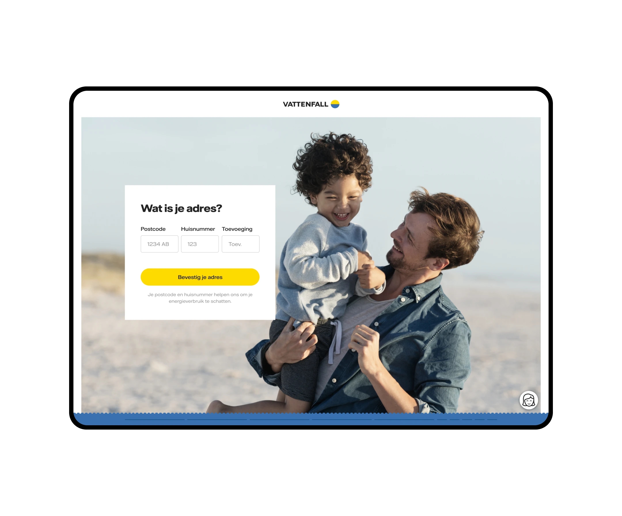 Vattenfall Tablet Interface