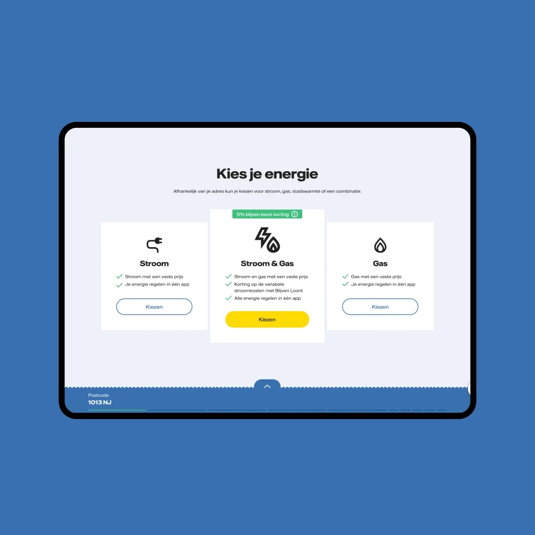 Vattenfall Tablet Interface